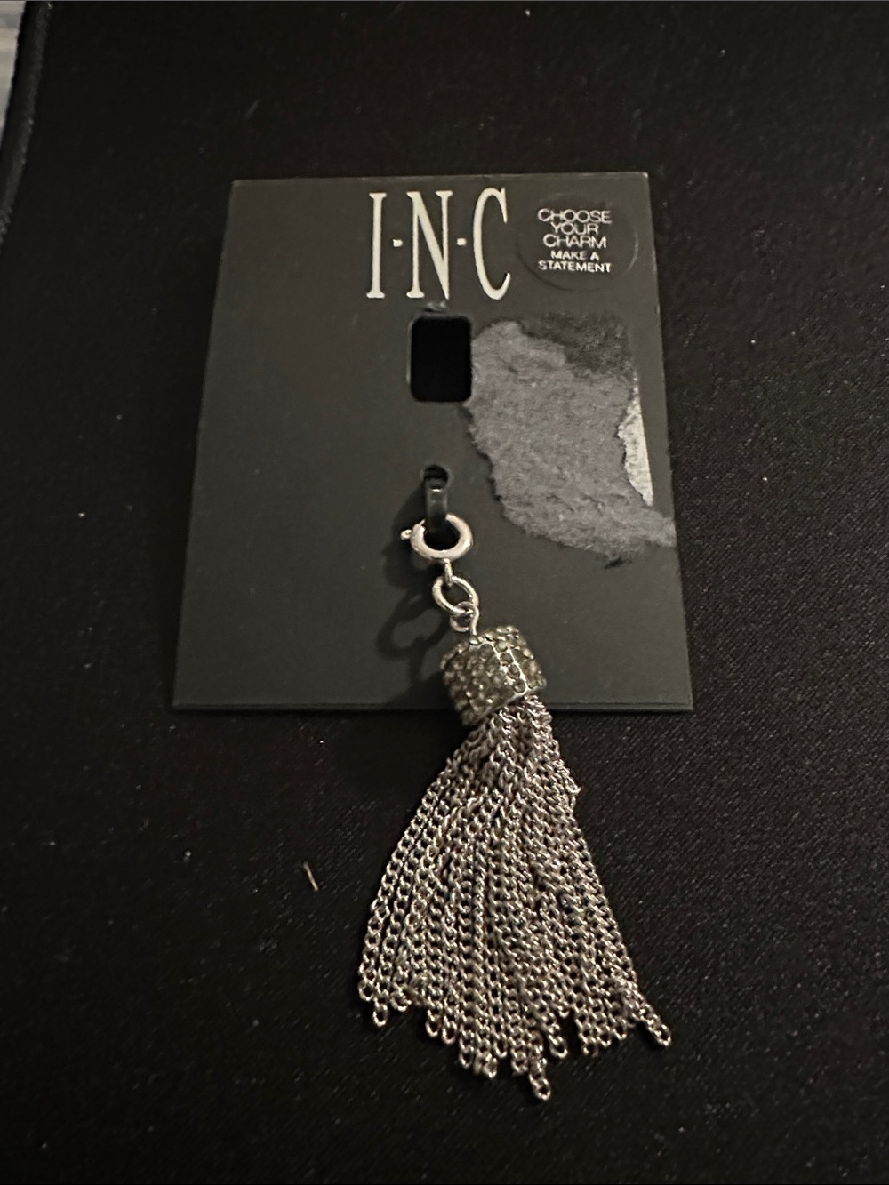 INC Silver Chain Tassel Charm
#83
